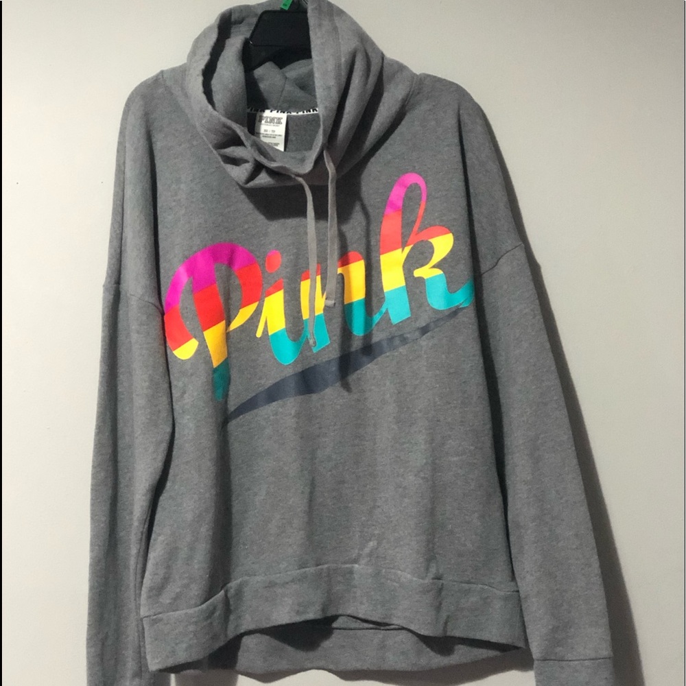 Cowl Pink Hoodie